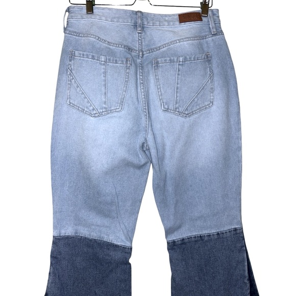 Shyanne Bell Bottom Jeans - Light and Dark Blue - Picture 8 of 16